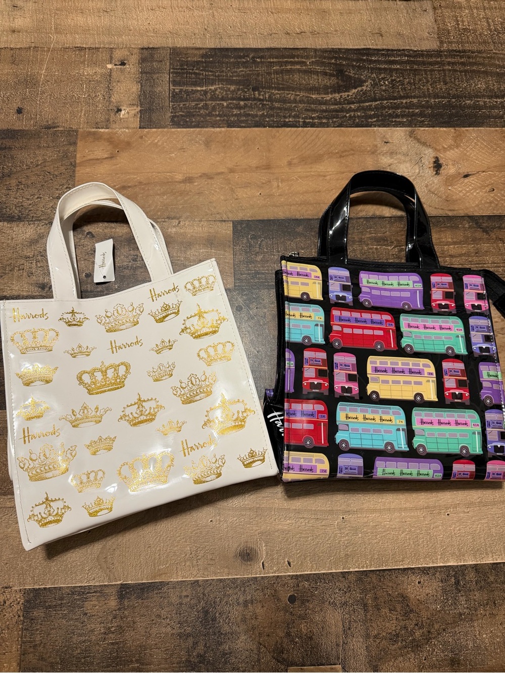 Harrods London PVC Shopper Totes